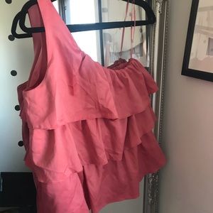 Asymmetrical Ruffled Top